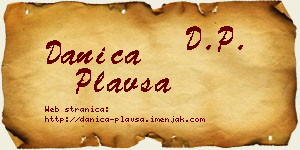 Danica Plavša vizit kartica